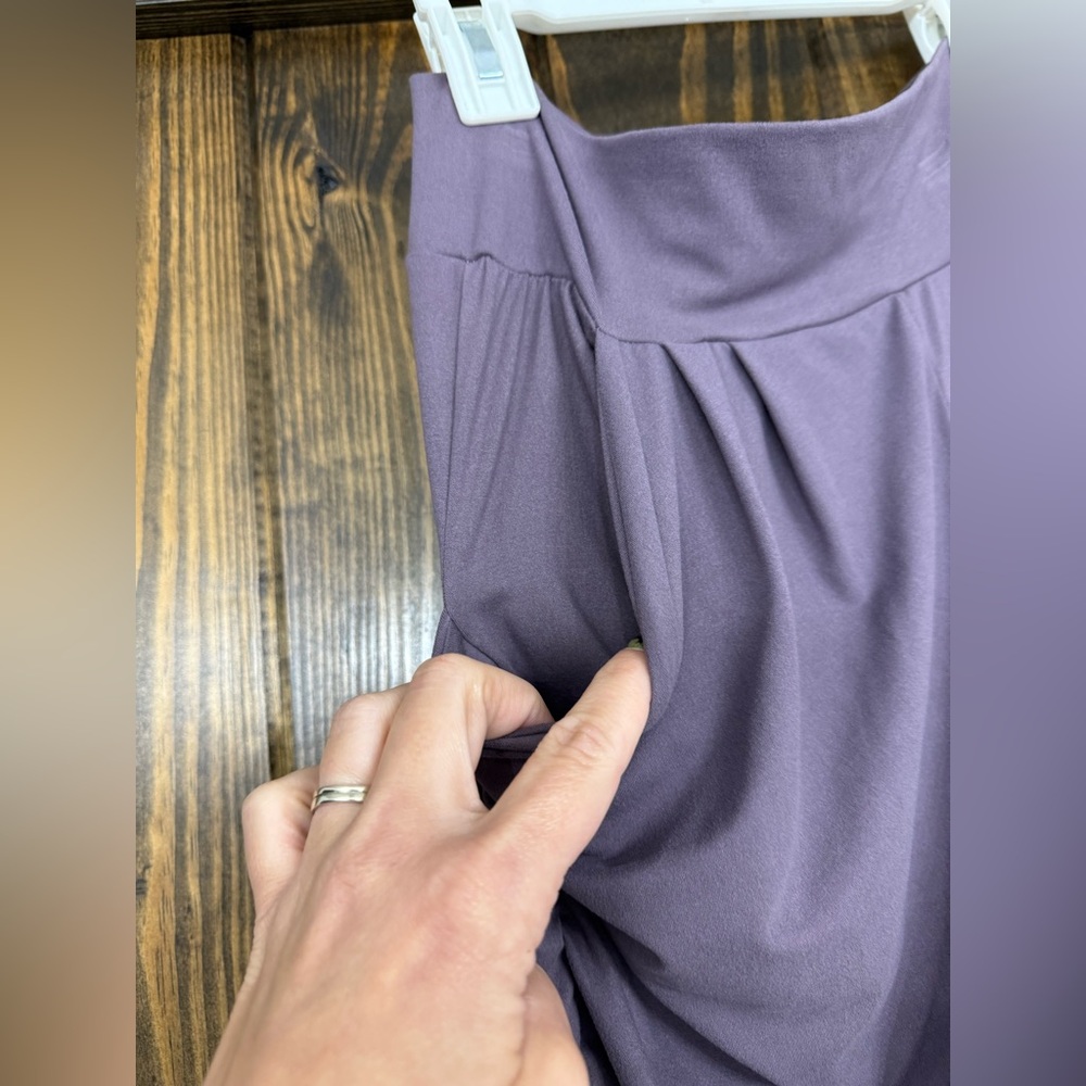 Purple Ruched Shorts - Picture 4 of 7